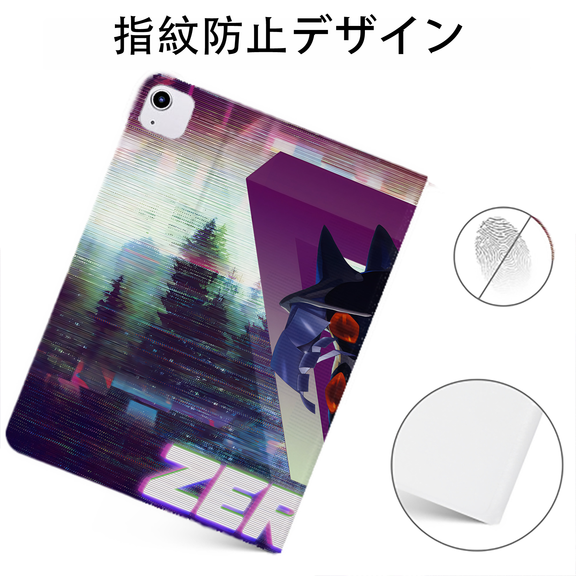 （画像用） EVA 新世紀エヴァンゲリオン IPadケース ペンホルダー付き ブックスタイルデザイン